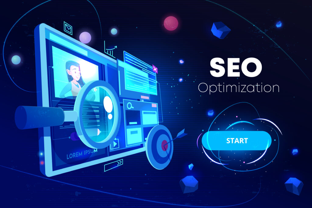 Home seo optimization, marketing business technology